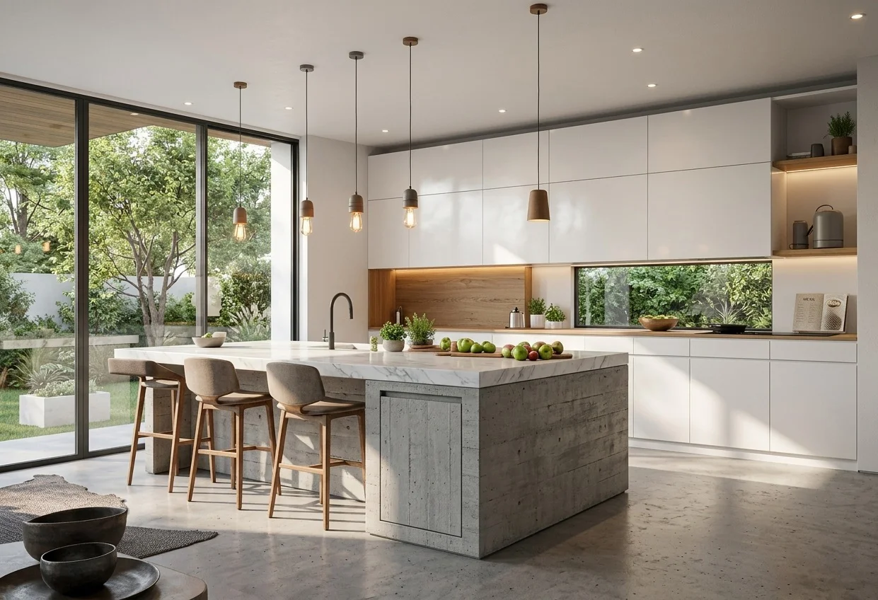 Reforma parcial de cocina y living en Flores, CABA — Okinarq